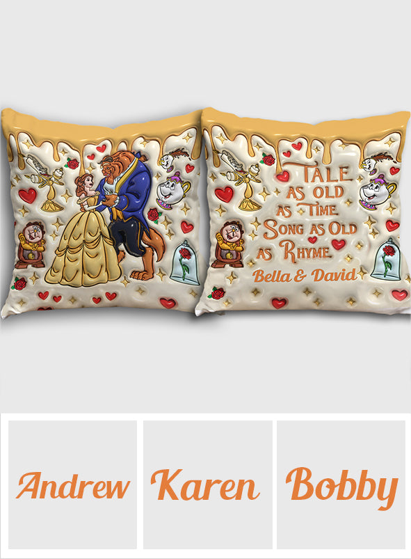 Tale As Old As Time - Personalized Beauty And The Beast Throw Pillow