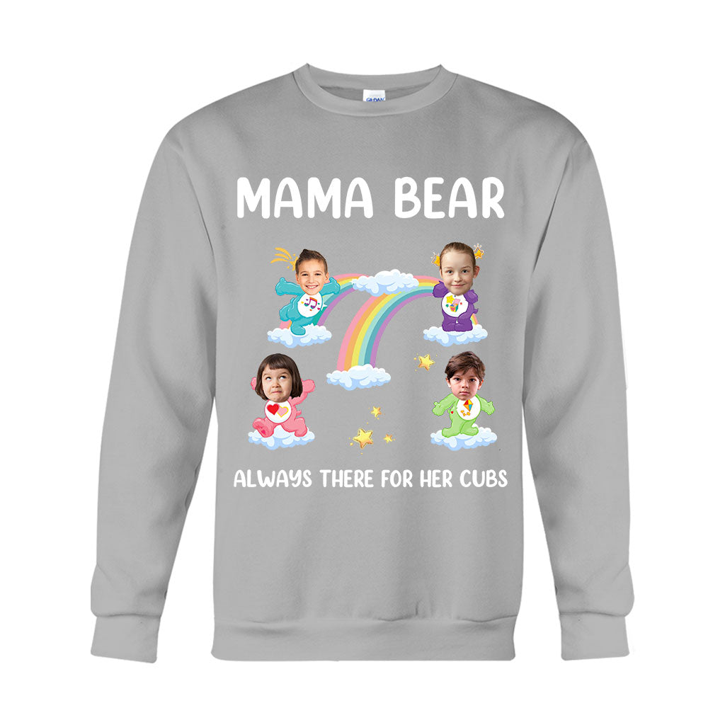 Mama Bear Always There For Her Cubs Care - Personalized Mother T-shirt And Hoodie
