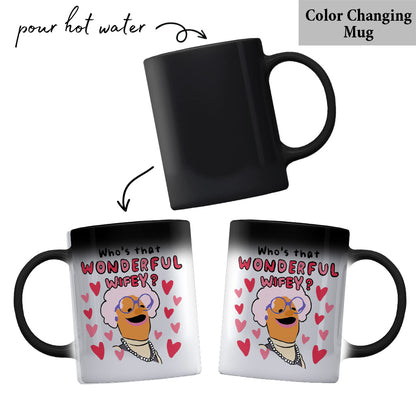 Who's That Wonderful Girlfriend Boyfriend Wife Husband Wifey Hubby - Personalized Couple Mug