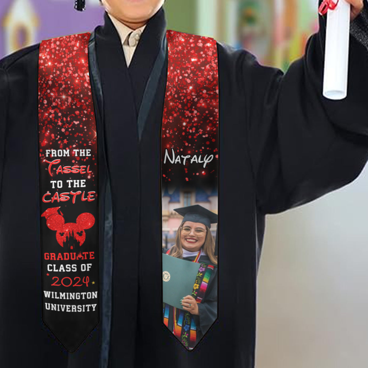 From The Tassel To The Castle - Personalized Graduation Graduation Stole