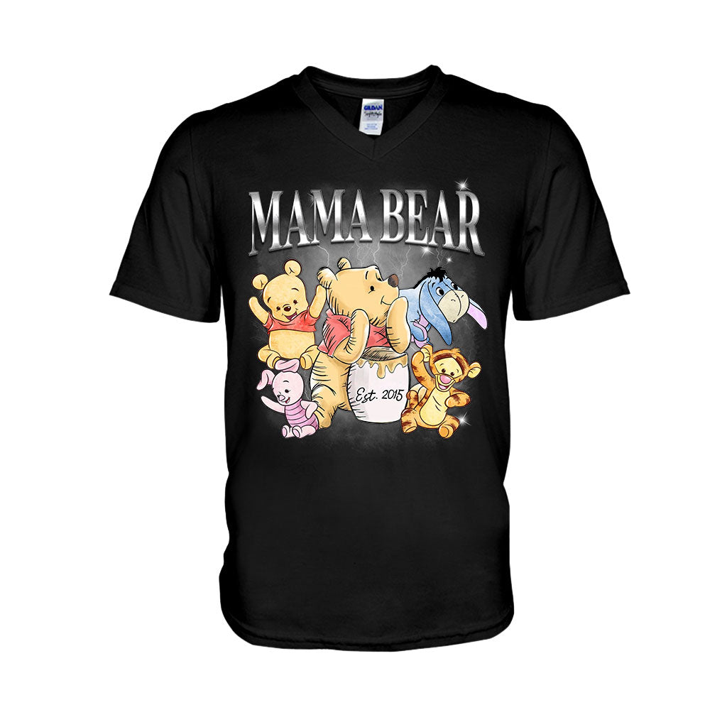 Mama Bear Bootleg Rap - Personalized Mother T-shirt And Hoodie
