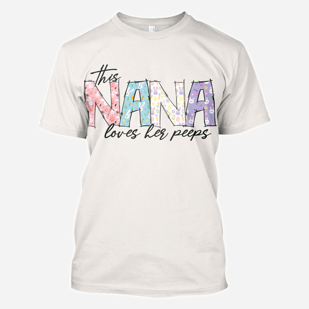 This Mama/ Nana/ Mimi... Loves Her Bunnies - Personalized Mother All Over Shirt