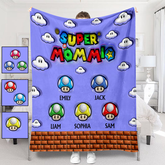 Super Mommio - Personalized Super Plumber Blanket