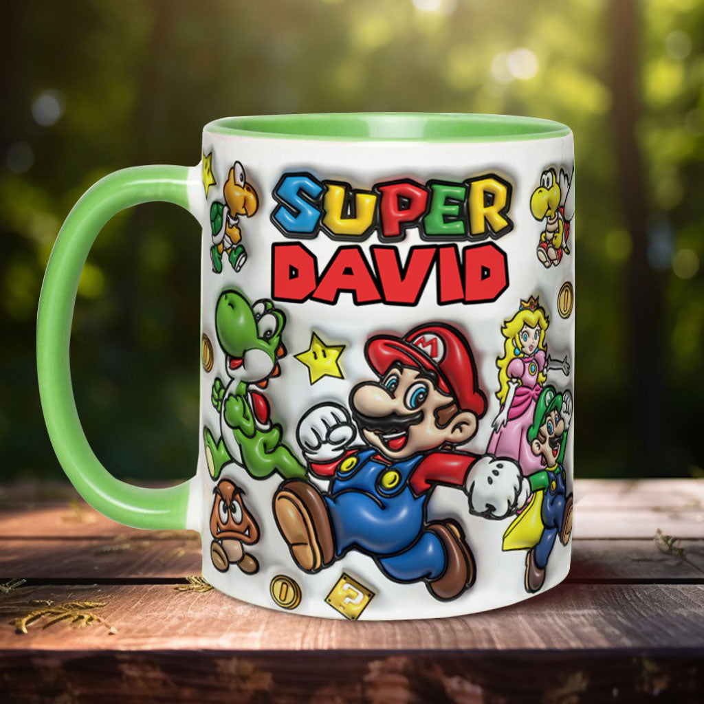 Super Mario - Personalized Super Plumber Accent Mug