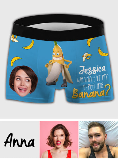 My A-Peeling Banana - Personalized Couple Men’s Boxer Briefs