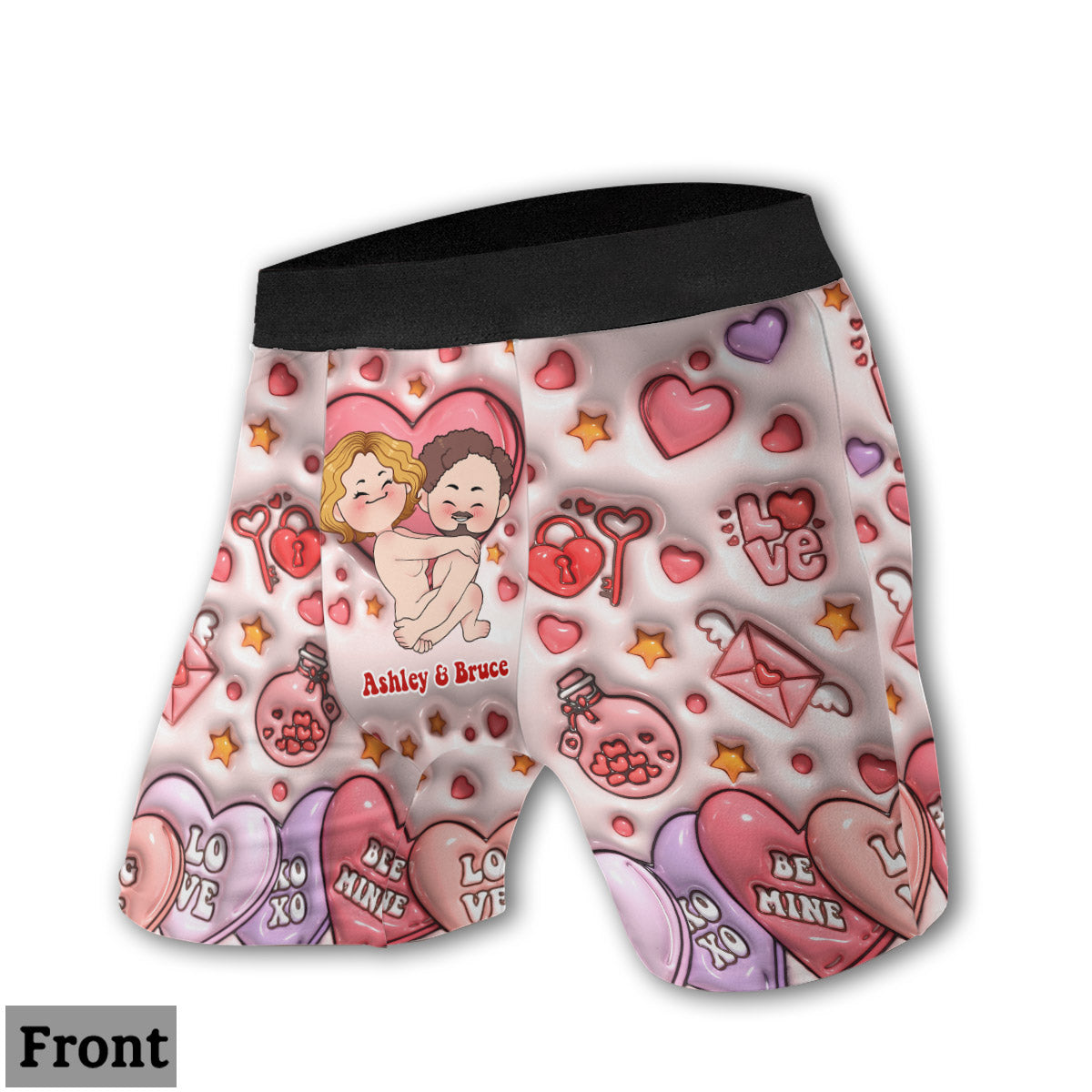 Get Your WIlly Ready - Personalized Couple Women Briefs & Men Boxer Briefs