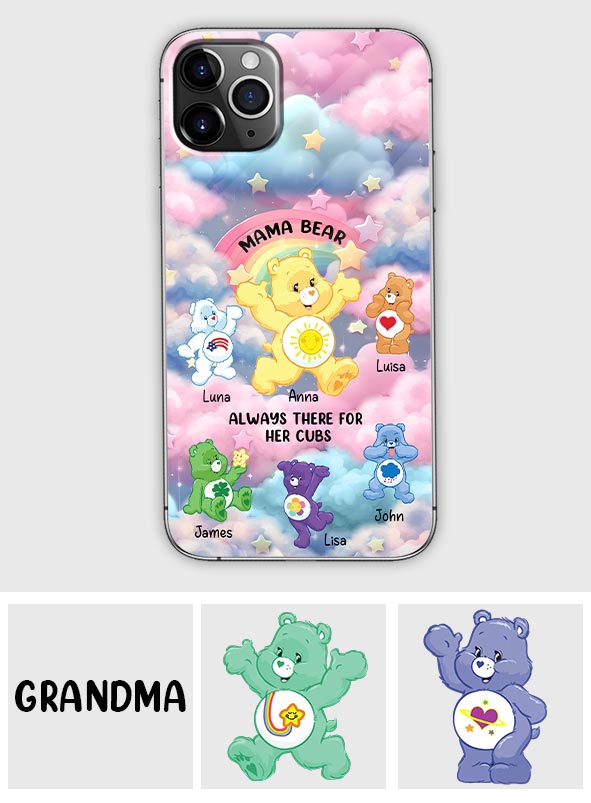 Mama Bear Always There - Personalized Mother Phone Case