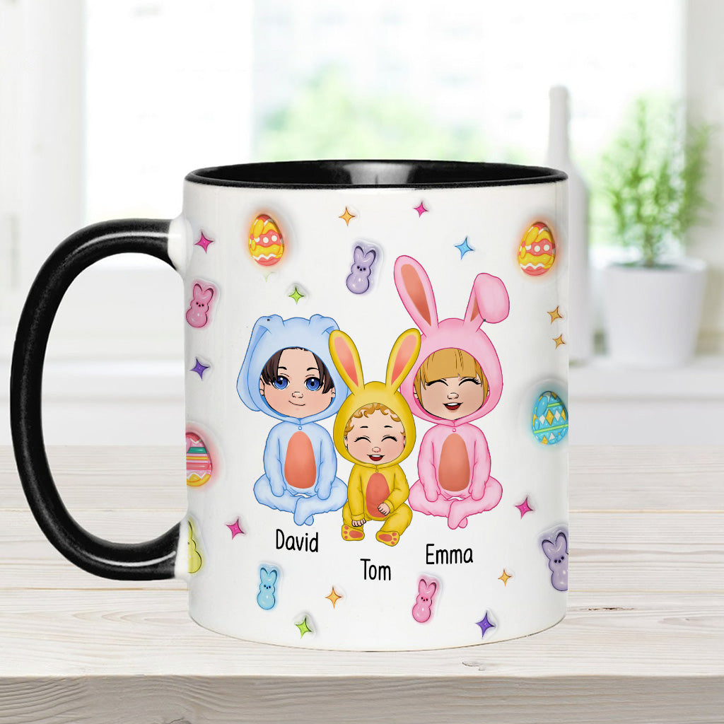 Grandma Of These Bunnies - Personalized Grandma Accent Mug