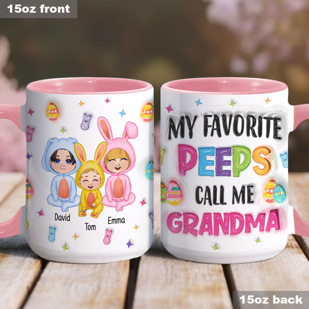 Grandma Of These Bunnies - Personalized Grandma Accent Mug