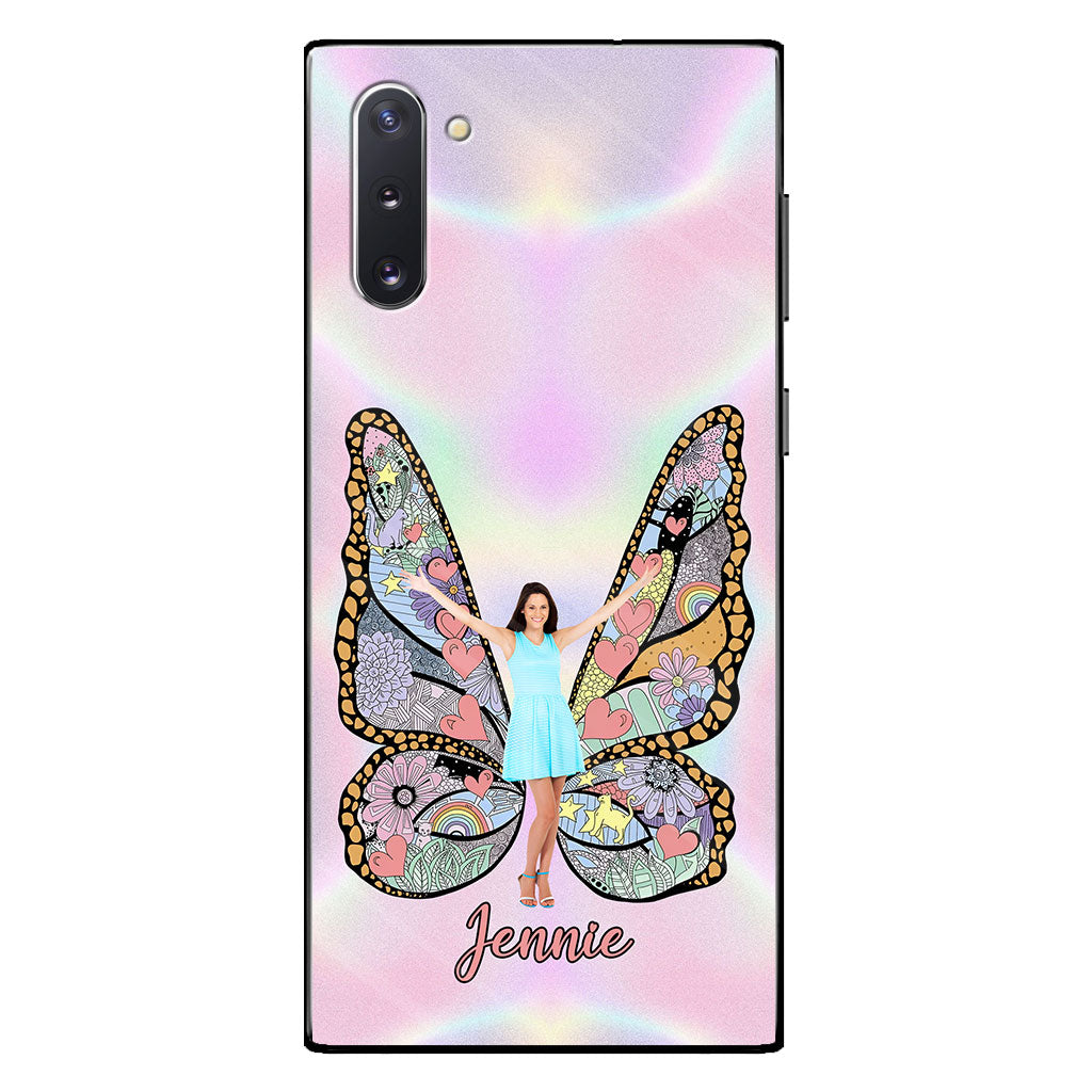 Custom Photo Butterfly - Personalized Clear Phone Case