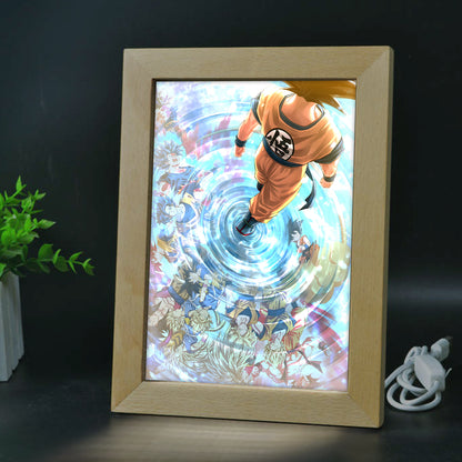 90s Cartoon Perfect Gift For Fans - Seven Balls Light Photo Frame