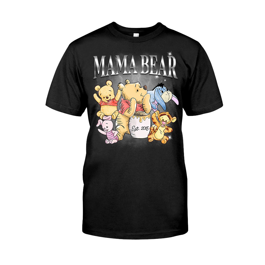 Mama Bear Bootleg Rap - Personalized Mother T-shirt And Hoodie