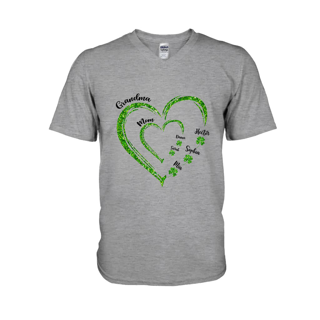 First Mom Now Grandma - Personalized Saint Patrick's Day T-shirt And Hoodie