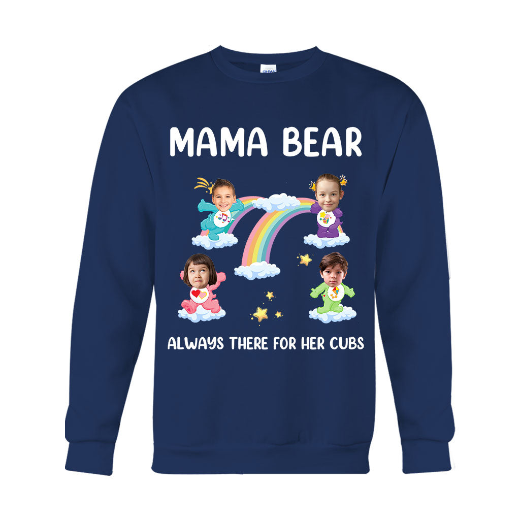 Mama Bear Always There For Her Cubs Care - Personalized Mother T-shirt And Hoodie