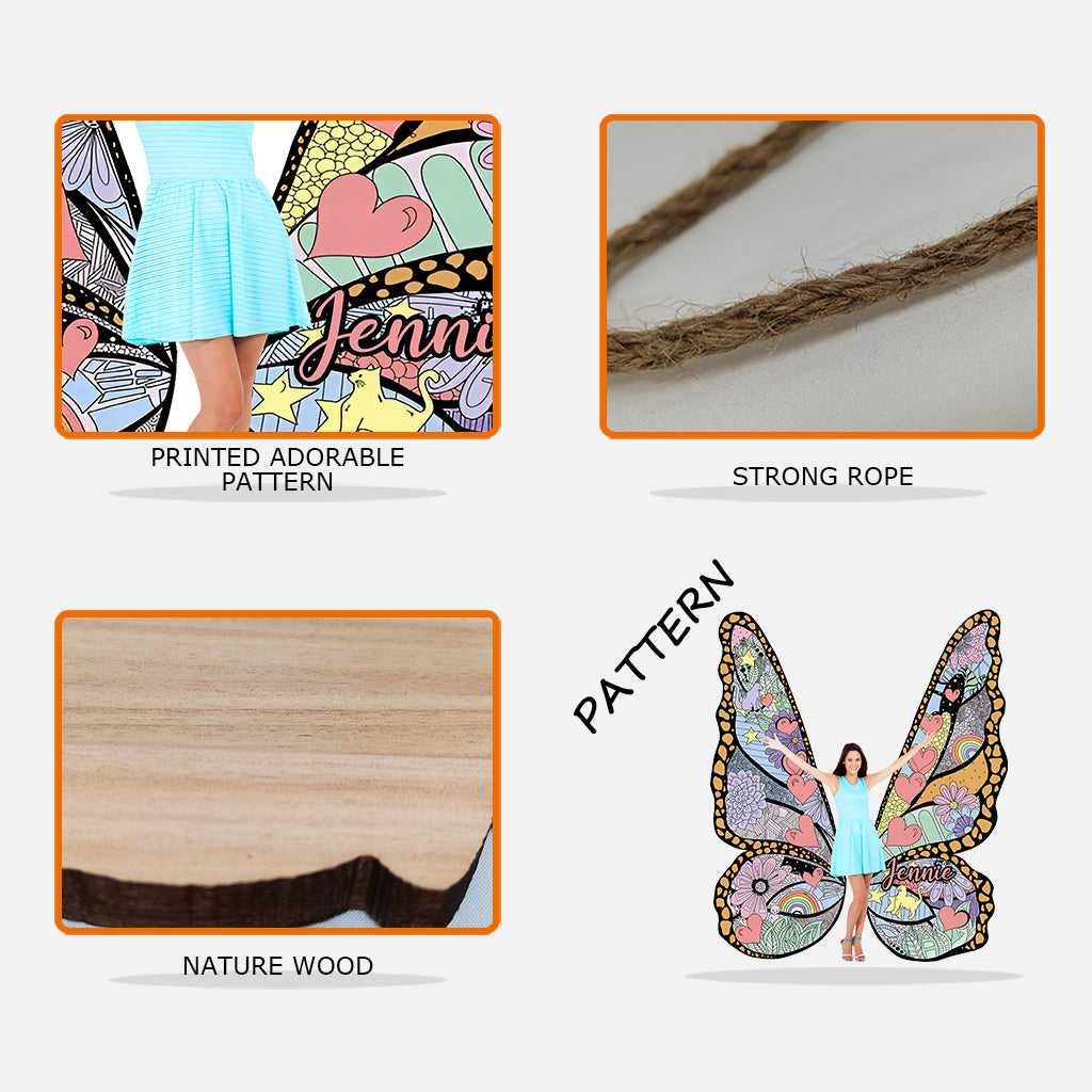 Custom Photo Butterfly - Personalized Custom Shaped Wood Sign