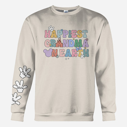 Happiest Grandma Mama On Earth Mouse Ears - Personalized Grandma All Over Shirt