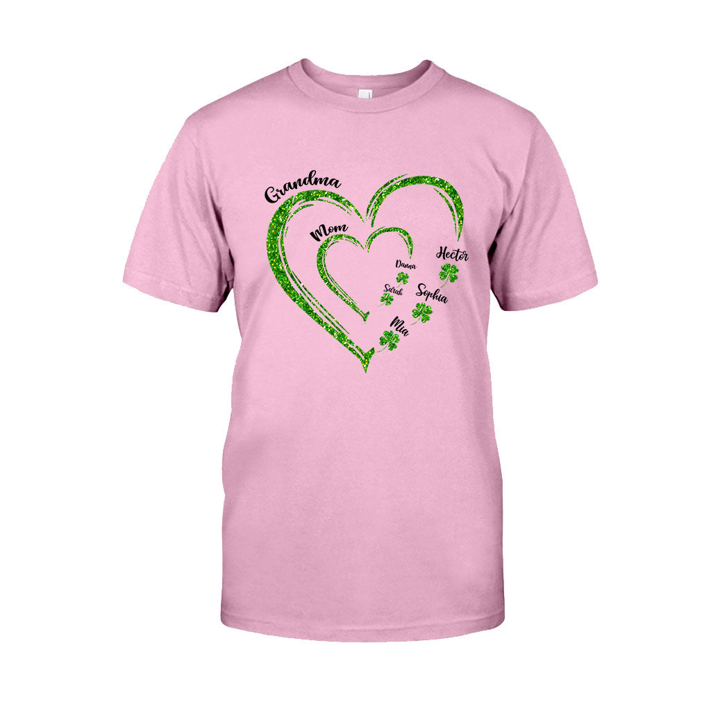 First Mom Now Grandma - Personalized Saint Patrick's Day T-shirt And Hoodie