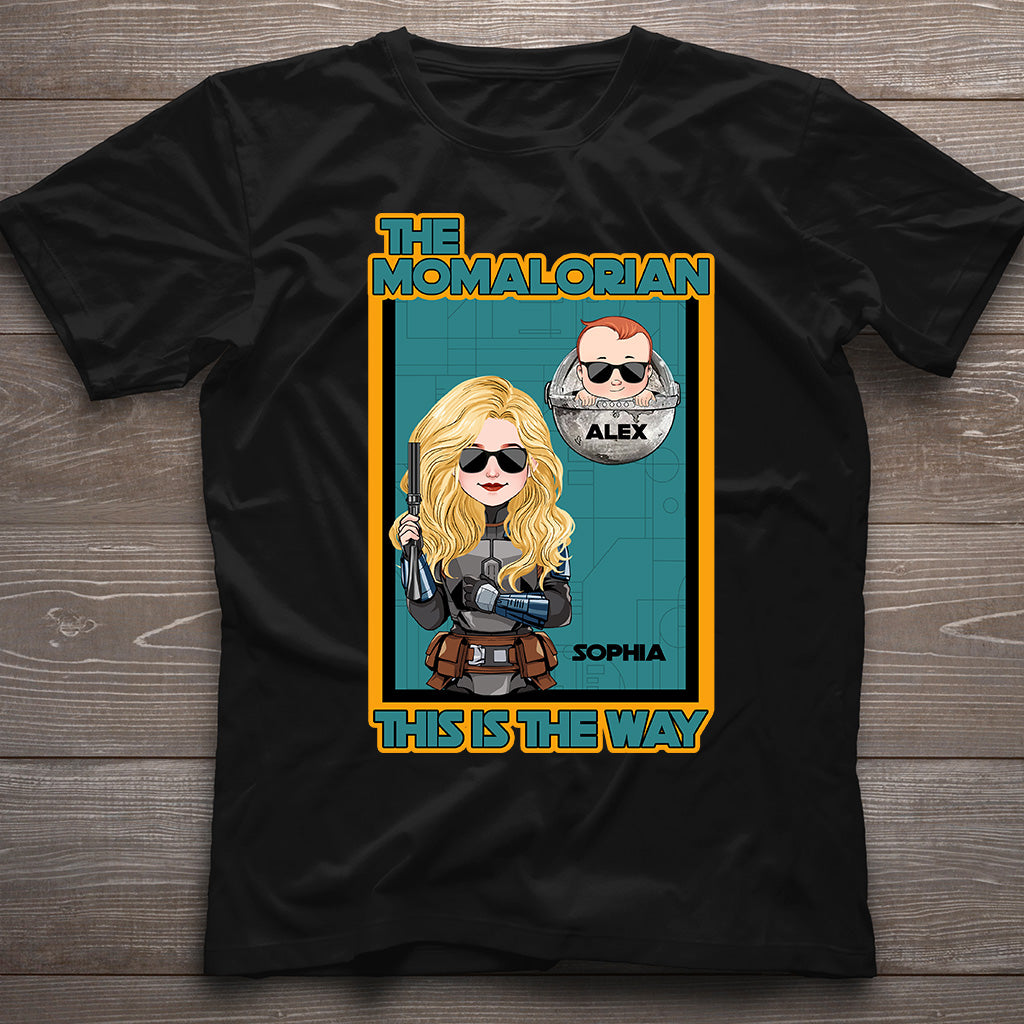 The Momralorian/ Dadalorian - Personalized Mother T-shirt And Hoodie