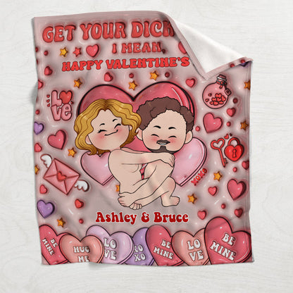 Get Your WIlly Ready - Personalized Couple Blanket