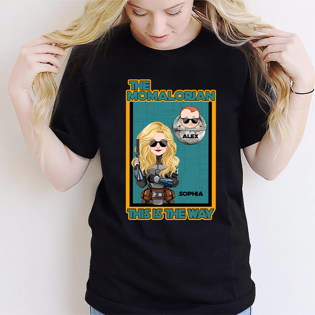 The Momralorian/ Dadalorian - Personalized Mother T-shirt And Hoodie