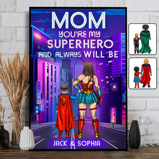Super Mom/ Dad - Personalized Mother Canvas And Poster