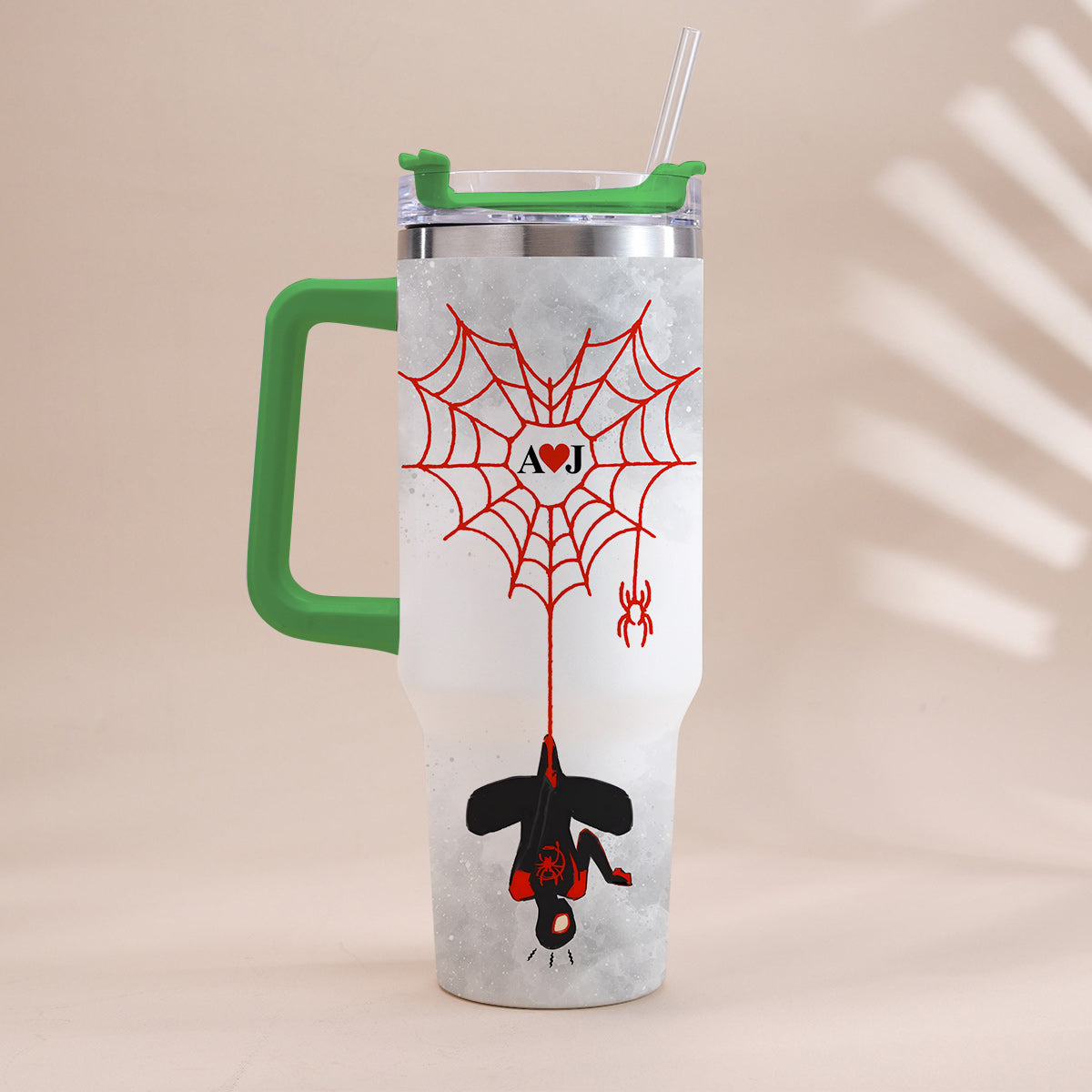 Love You In Every Multiverse - Personalized Couple Tumbler With Handle