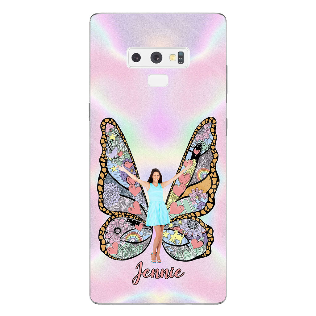 Custom Photo Butterfly - Personalized Clear Phone Case
