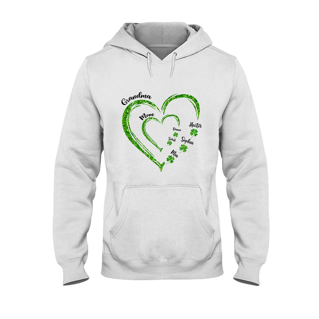First Mom Now Grandma - Personalized Saint Patrick's Day T-shirt And Hoodie