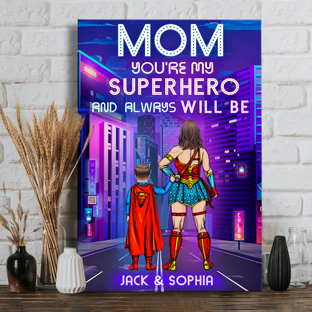 Super Mom/ Dad - Personalized Mother Canvas And Poster