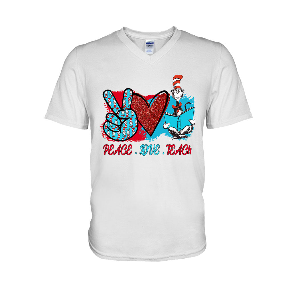 Peace Love Teach - Teacher Of All Things T-shirt And Hoodie