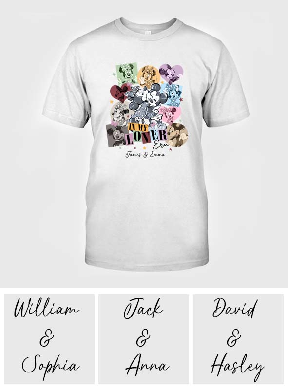 In My Lover Era Mouse Ears Couple - Personalized Couple T-shirt And Hoodie