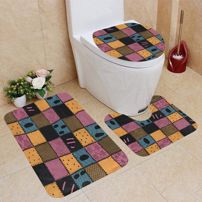 We're Simply Meant To Be Nightmare Naughty - Personalized Nightmare Bathroom Curtain & Mats Set