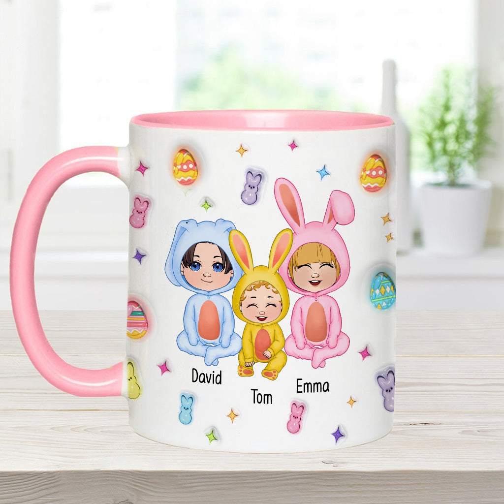 Grandma Of These Bunnies - Personalized Grandma Accent Mug