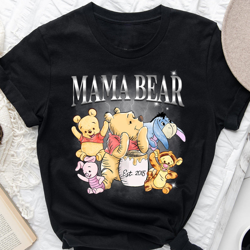 Mama Bear Bootleg Rap - Personalized Mother T-shirt And Hoodie
