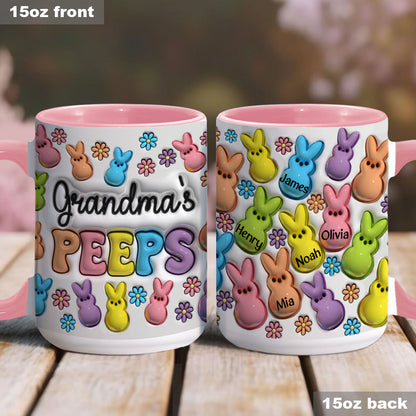 Grandma’s Bunnies - Personalized Grandma Accent Mug