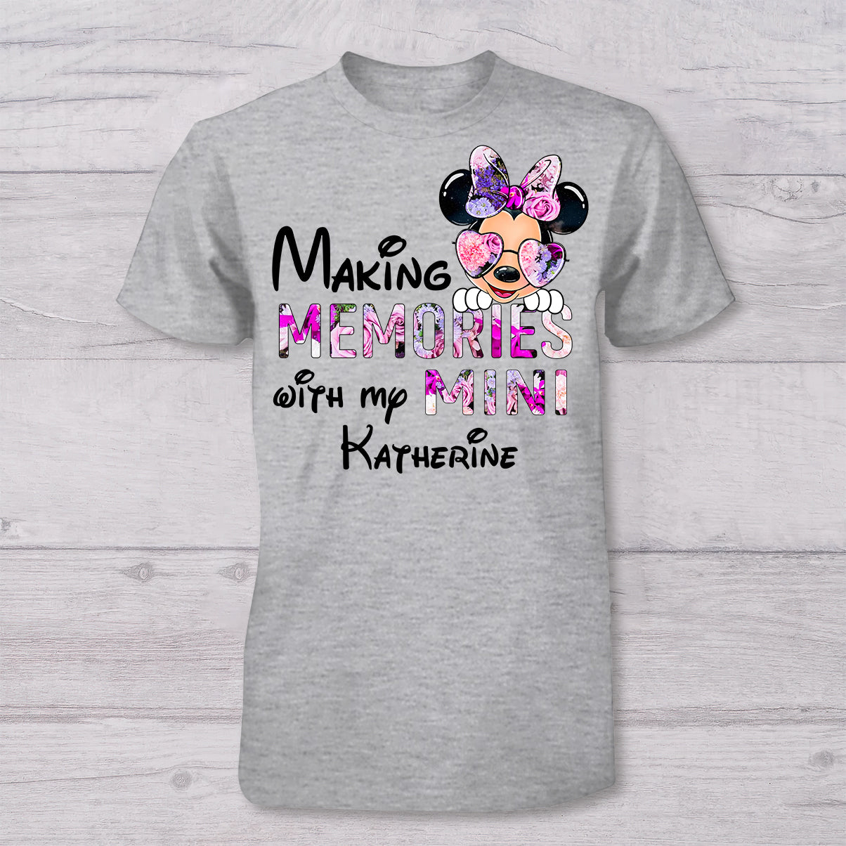 Making Memories With Mama - Personalized Mother T-shirt And Baby Onesie