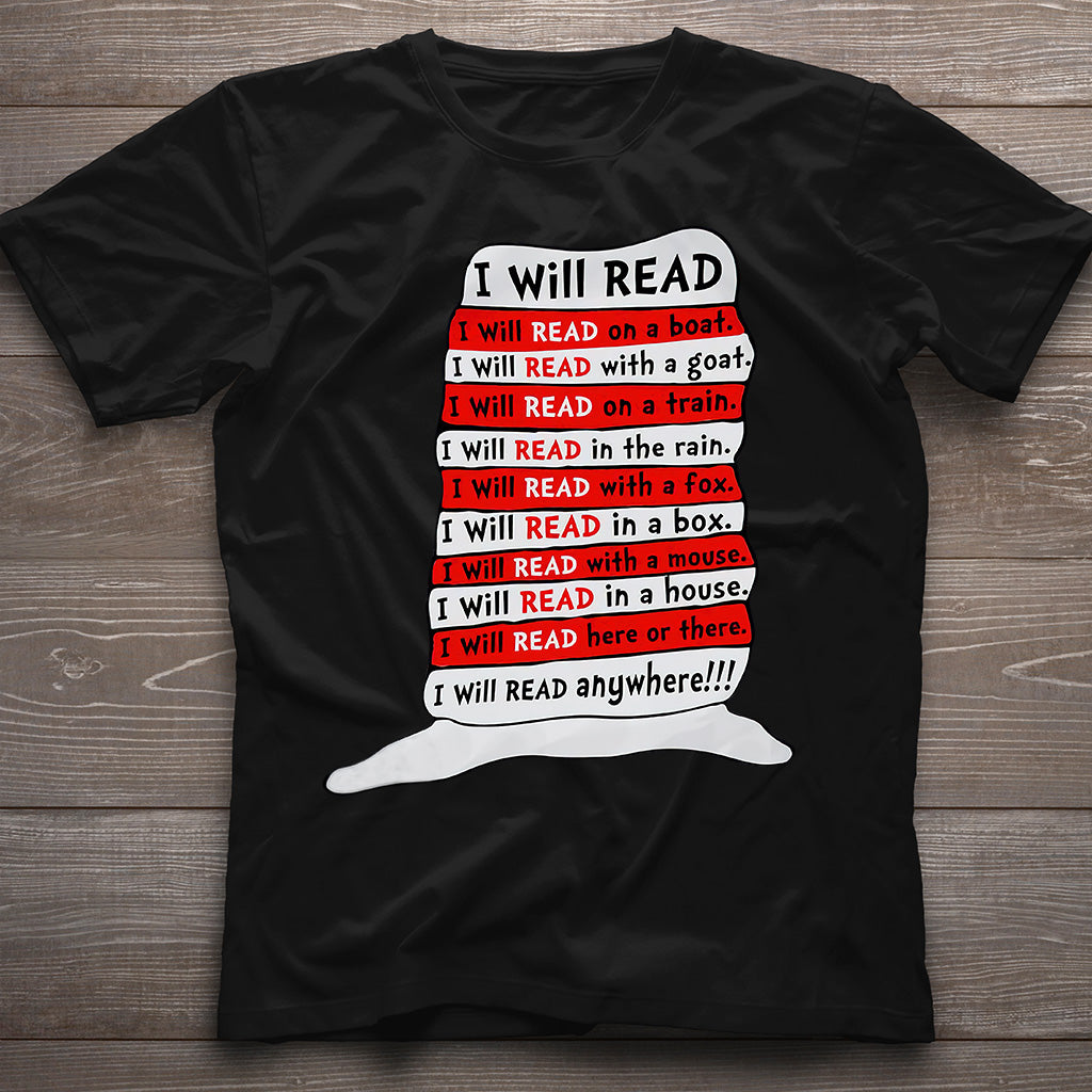 I Will Read Anywhere - Teacher Of All Things T-shirt And Hoodie