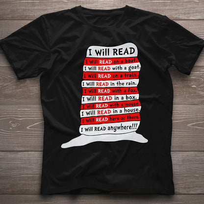 I Will Read Anywhere - Teacher Of All Things T-shirt And Hoodie