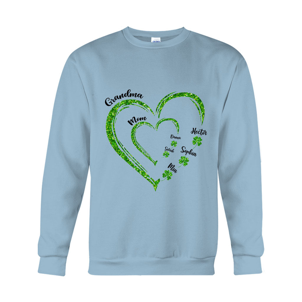 First Mom Now Grandma - Personalized Saint Patrick's Day T-shirt And Hoodie