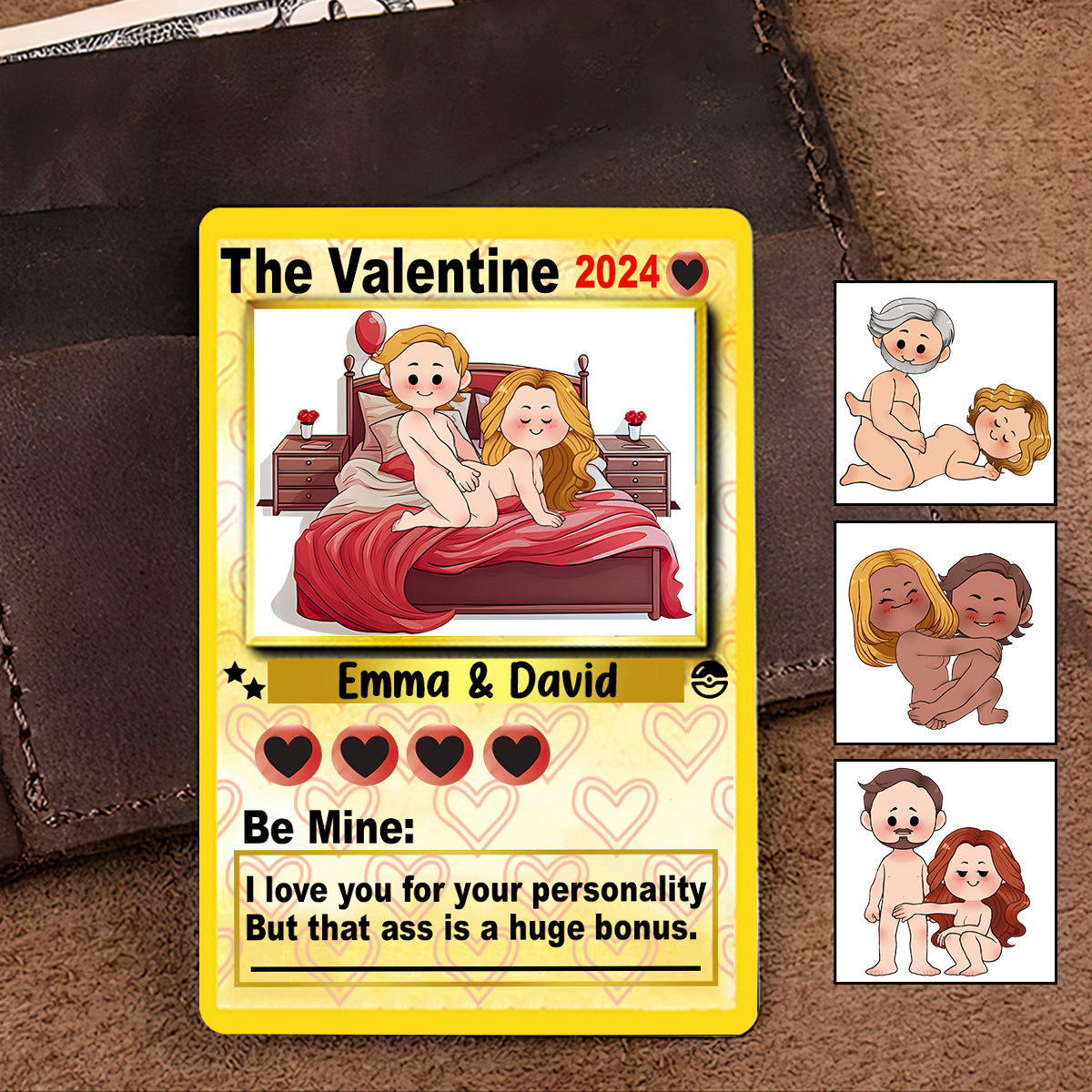 I Choose You - Personalized Couple Wallet Insert Card