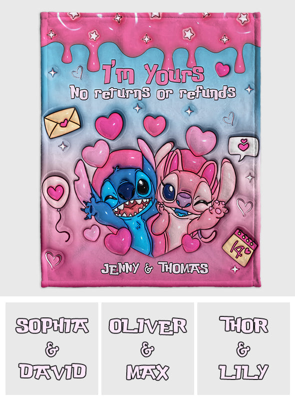 I'm Yours - Personalized Couple Blanket