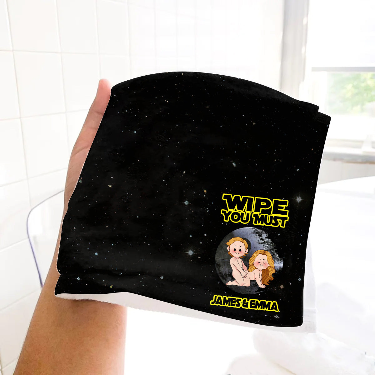 Wipe You Must - Personalized Couple Towel