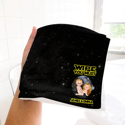 Wipe You Must - Personalized Couple Towel