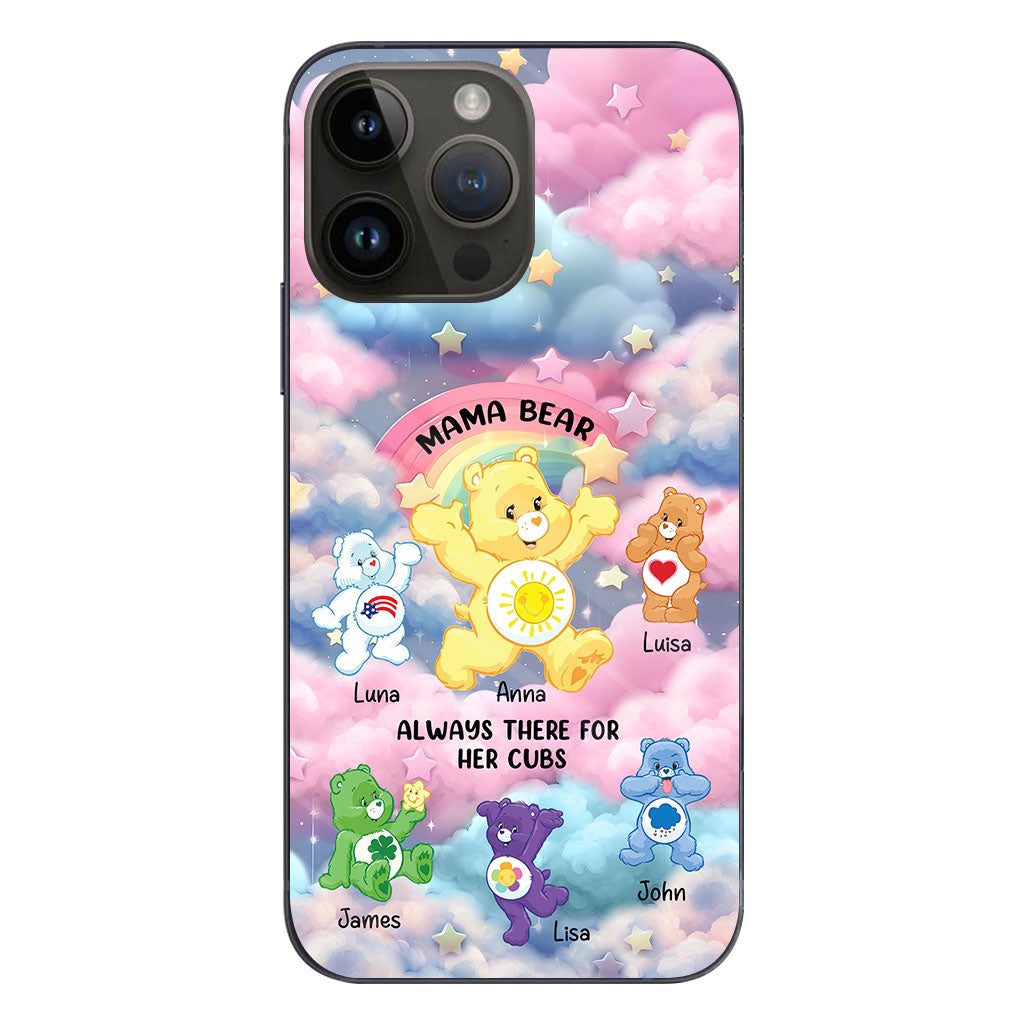 Mama Bear Always There - Personalized Mother Phone Case