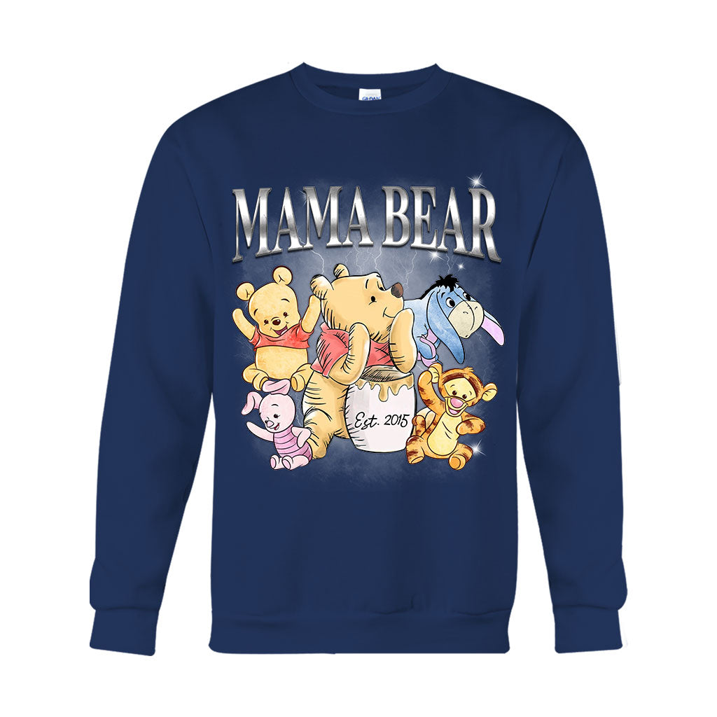 Mama Bear Bootleg Rap - Personalized Mother T-shirt And Hoodie