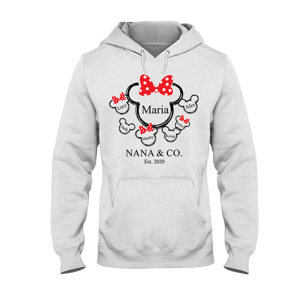 Nana Mama & Co. Mouse Ears - Personalized Grandma T-shirt And Hoodie