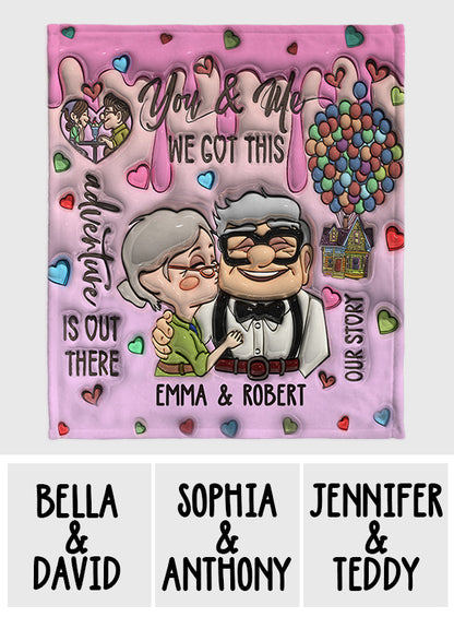 You And Me - Personalized Couple Blanket