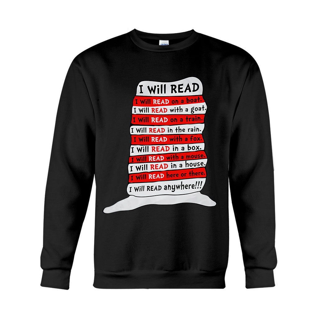 I Will Read Anywhere - Teacher Of All Things T-shirt And Hoodie