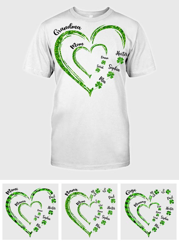 First Mom Now Grandma - Personalized Saint Patrick's Day T-shirt And Hoodie