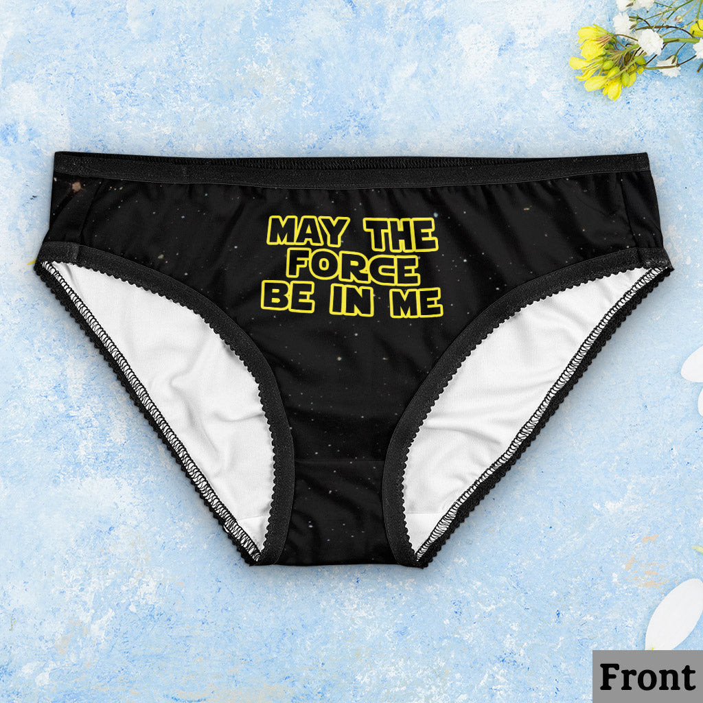 May The Force Be In Me - Personalized Couple Lace Border Women Briefs And Men’s Boxer Briefs